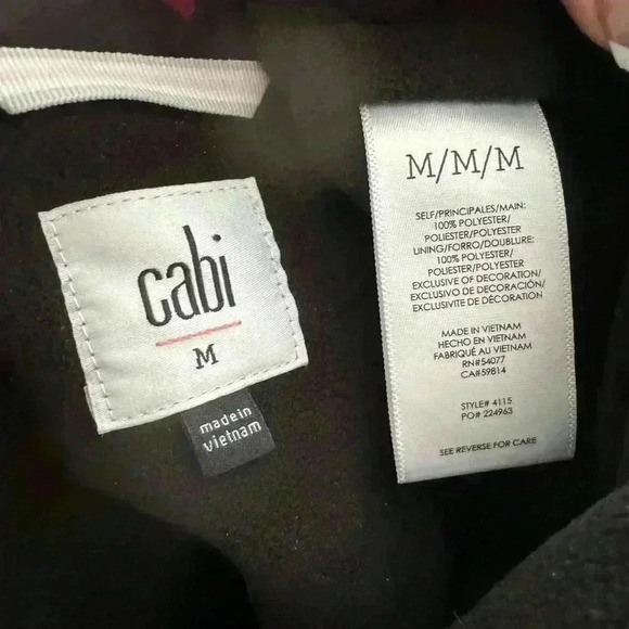 Cabi Rainy Day Reflective Floral Jacket 4115 Oversized Medium Size. - Picture 12 of 13